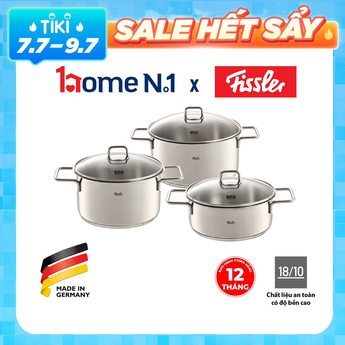 Bộ nồi 3 món Fissler Munchen