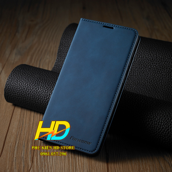 Bao Da Bò Non Dành Cho SamSung Galaxy A73 5G Chính Hãng Forwenw Có Ngăn Đựng Tiền và Thẻ - Hàng Nhập Khẩu