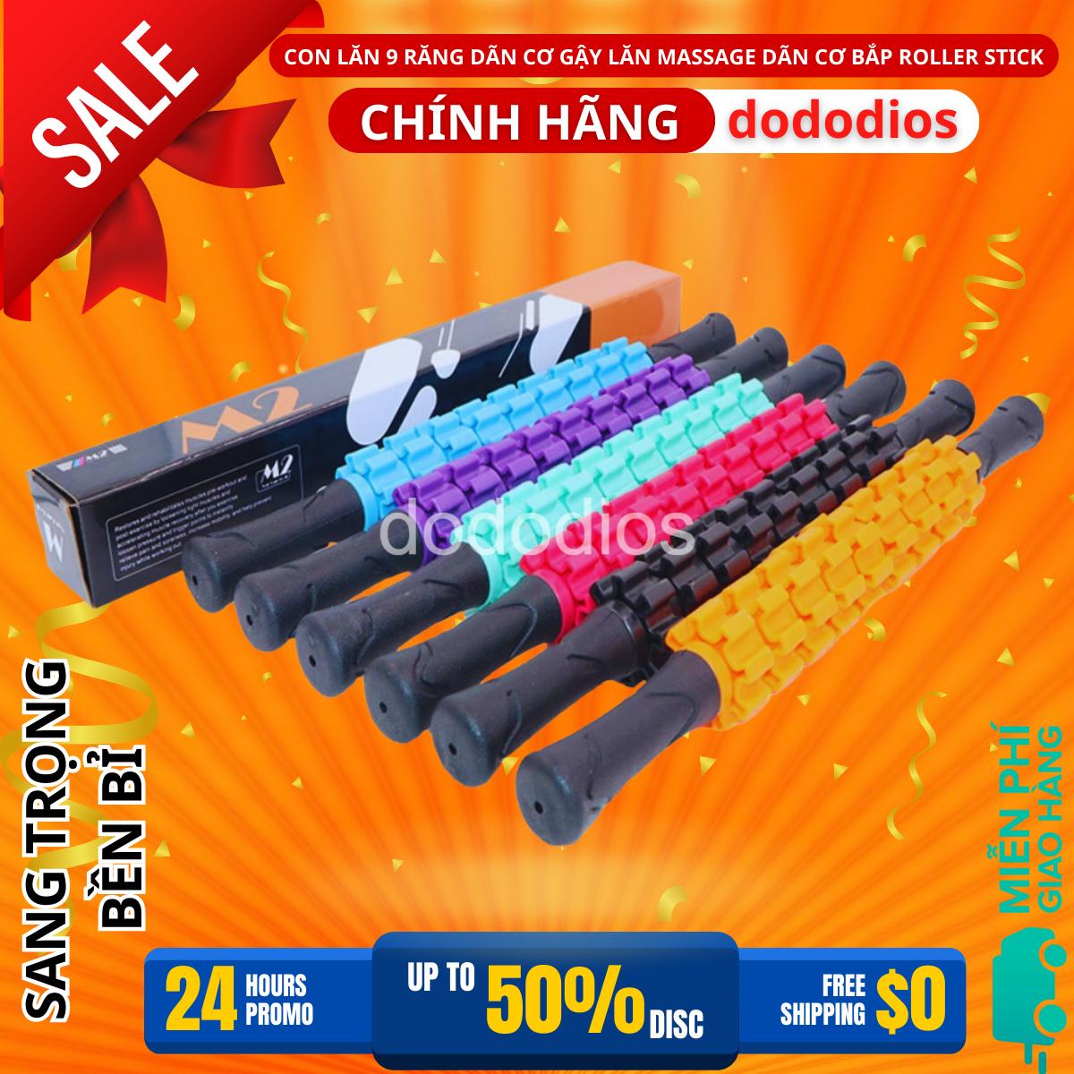 Con Lăn 9 Răng Dãn Cơ Gậy Lăn Massage Dãn Cơ Bắp Roller Stick - Chính hãng dododios