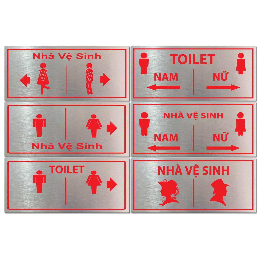 Chỉ dẫn nhà vệ sinh, biển chi dẫn WC, toilet cao cấp