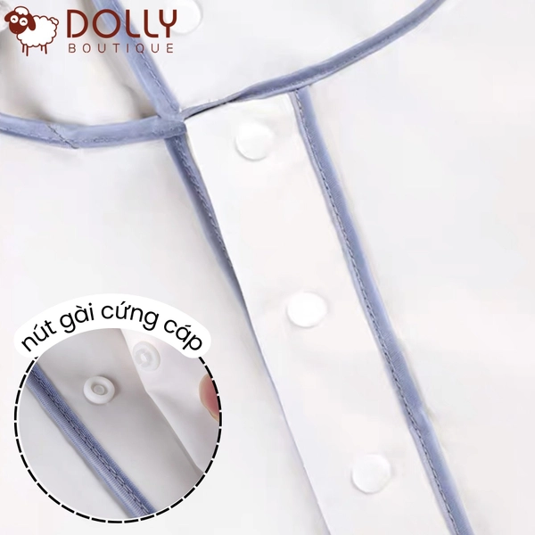 Áo Mưa Thời Trang Có Khoá Kéo Tiện Lợi Hình Gấu Nice Màu Hồng - Áo Mưa 1 Người Cao Cấp