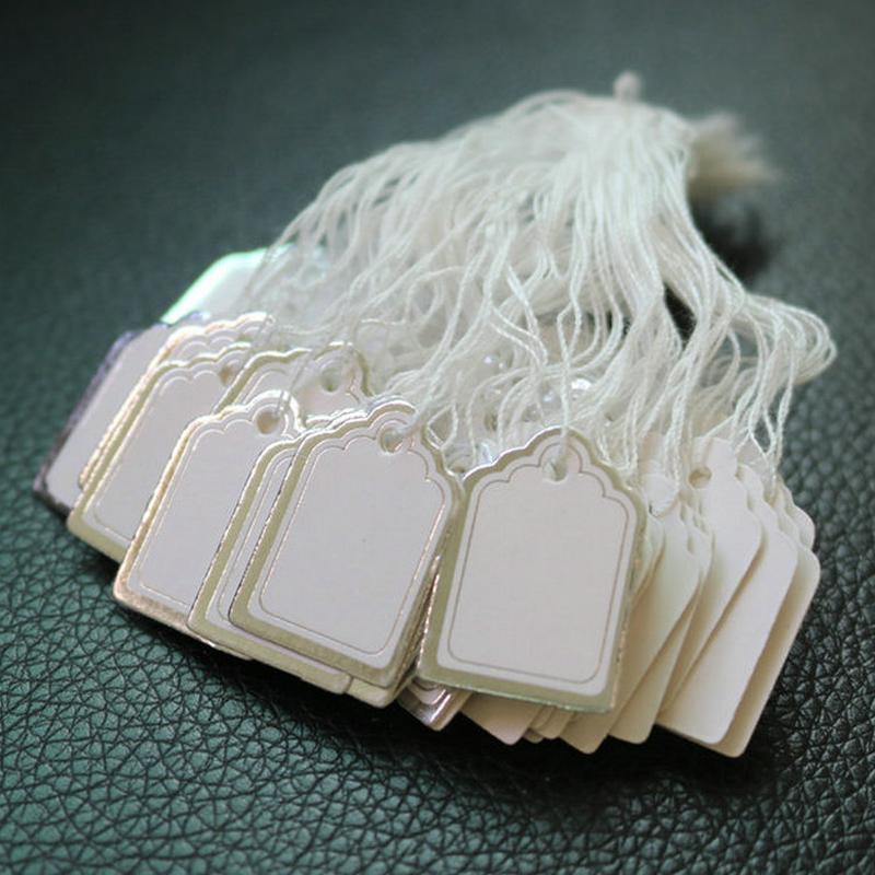 3-8pack 500pcs Hanging String Labels Tied On Jewelry Display Clothing Price Tags