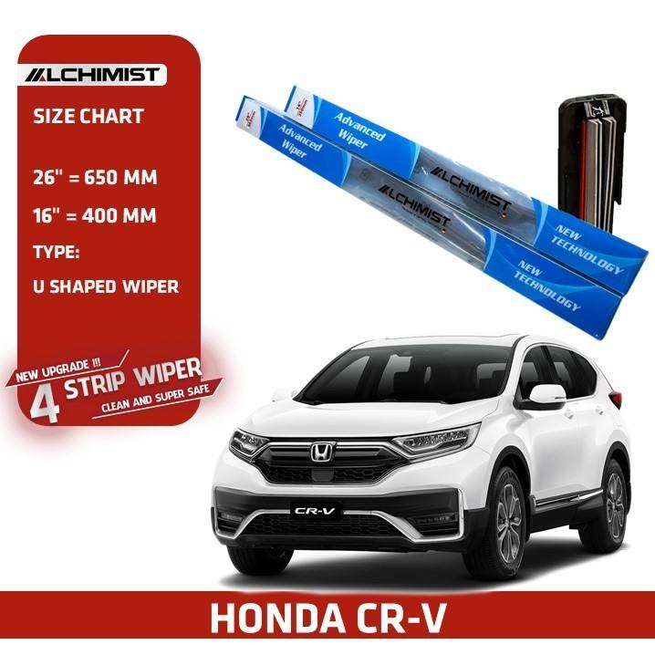 Gạt Mưa Xe Ô tô Honda Loại Silicon 4 Lưỡi Cao Cấp, Thiết Kế Thông Minh, Gạt Êm Và Sạch Hơn
