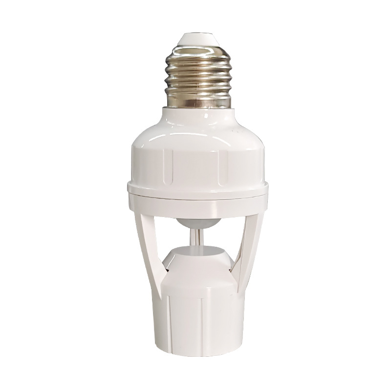 Đui Đèn Cảm Biến Chuyển Động Hồng Ngoại Nối Đui E27 Điều Chỉnh Ánh Sáng Và Thời Gian