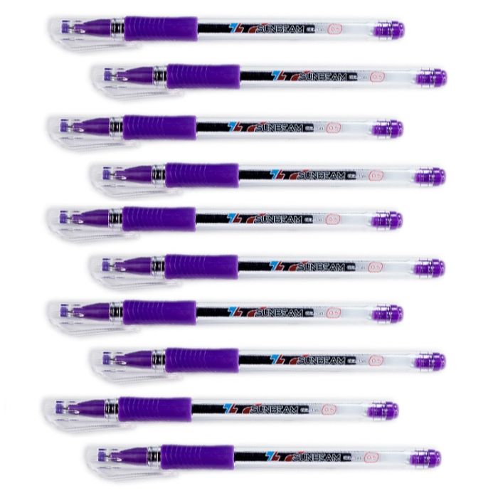 Bộ 10 Bút Gel Thiên Long Gel - 08 - Tím
