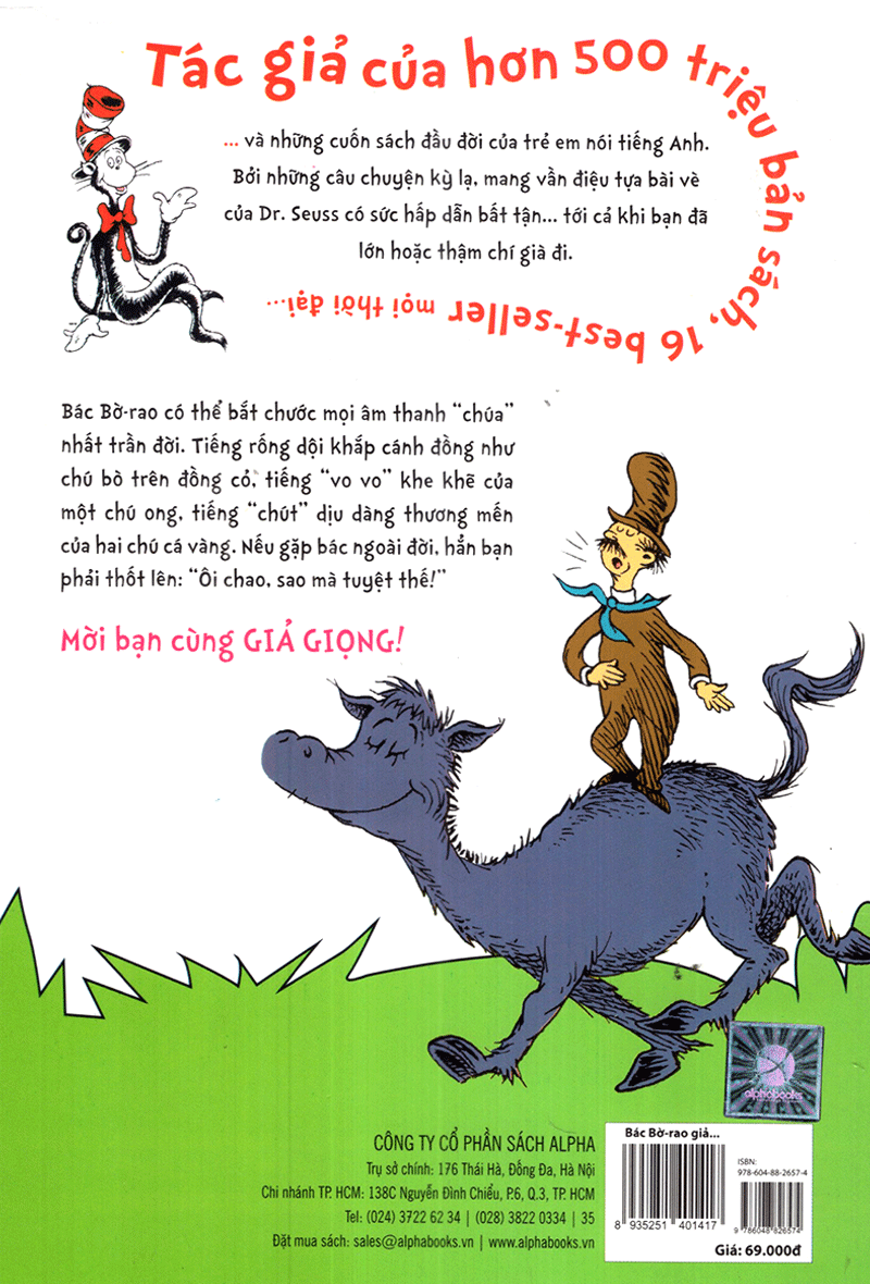 Dr. Seuss: Mr. Brown Can Moo! Can You – Bác Bờ-Rao Giả Rống Giống Như Bò! Còn Bạn? ( tặng bookmark Sáng Tạo )