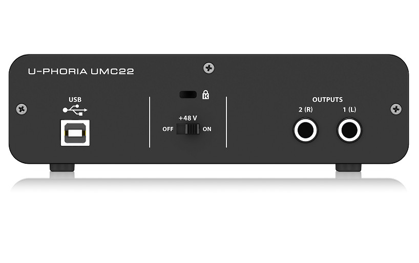 Soundcard thu âm Behringer U-Phoria UMC22 -USB Audio Interface-Hàng Chính Hãng