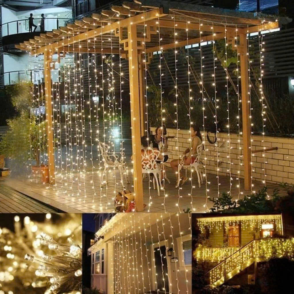 Dây Đèn LED Nháy Kim Cương 20M–40M Nhiều Màu/Vàng, Chống Nước IP65, Trang Trí Ngoài Trời Noel Tết- HÀNG CHÍNH HÃNG MINIIN