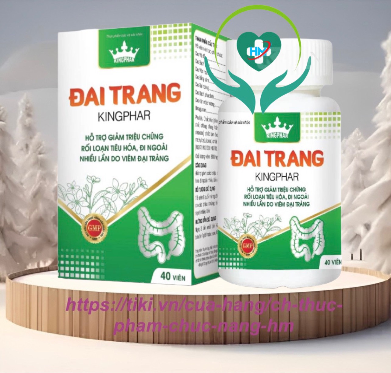 Đại tràng Kingphar- Hộp 40 viên - dùng cho người bị đại tràng co thắt , viêm đại tràng