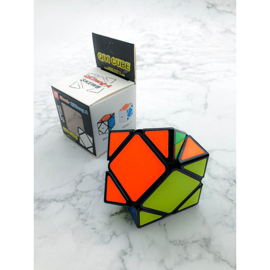 Đồ chơi RUBIK biến thể Skewb viền đen EQY514- Đồ chơi giáo dục