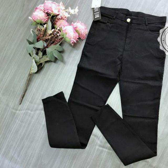 QUẦN KAKI THUN NỮ CO GIÃN MẠNH CÓ SIZE LỚN TRẮNG ĐEN