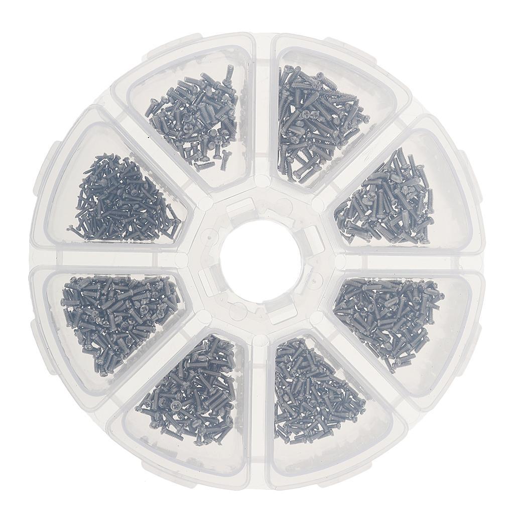 Eyeglass Sunglasses Spectacles Tiny Screws Nut Set Assortment Repair Tool