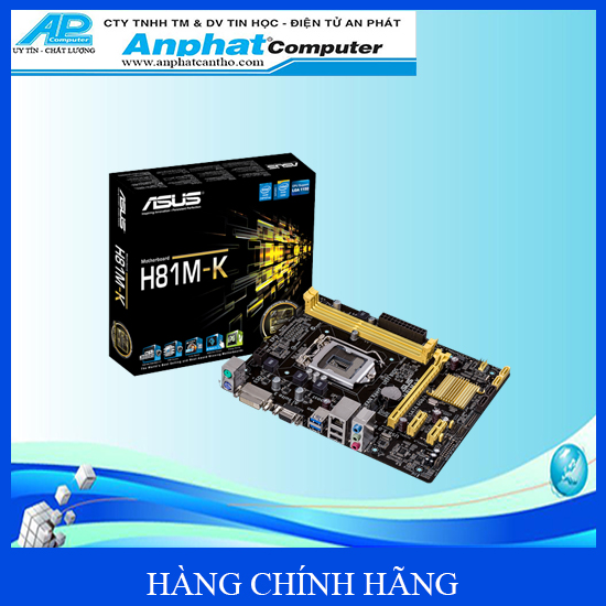 Bo mạch chủ Main Asus H81M-K Socket LGA1150 - Hàng Chính Hãng