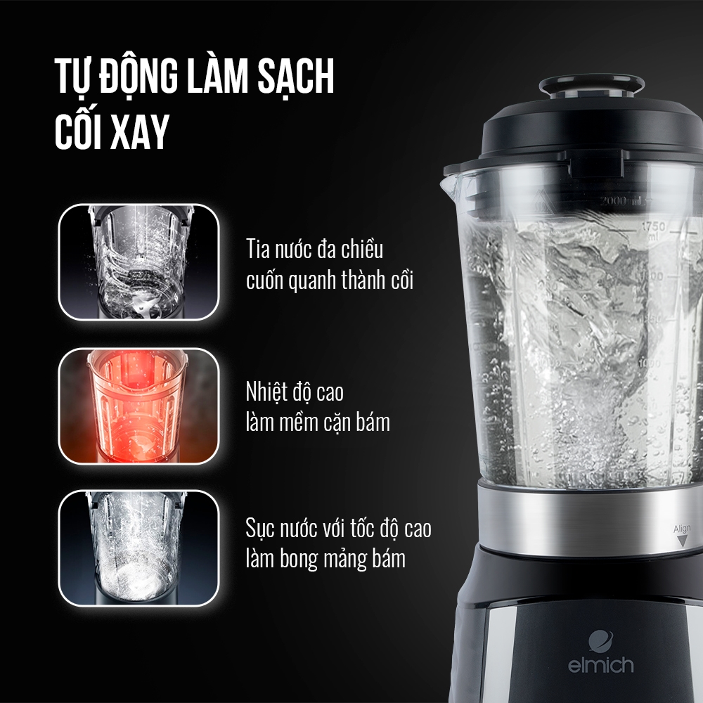 Máy làm sữa hạt Elmich CBE-3902-Hàng chính hãng