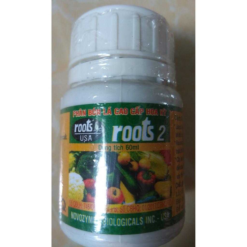 Phân bón lá hữu cơ sinh học ROOTS 2 - chai 60 ml