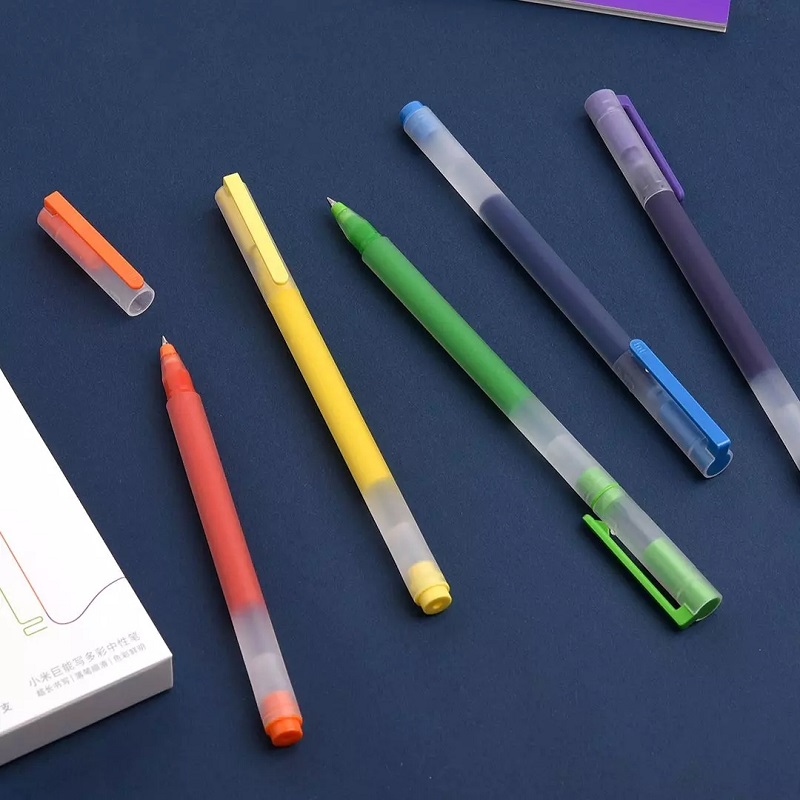 Bút viết Xiaomi 0,5mm gel bút đồ dùng học tập văn phòng phẩm 5 cái bút viết màu