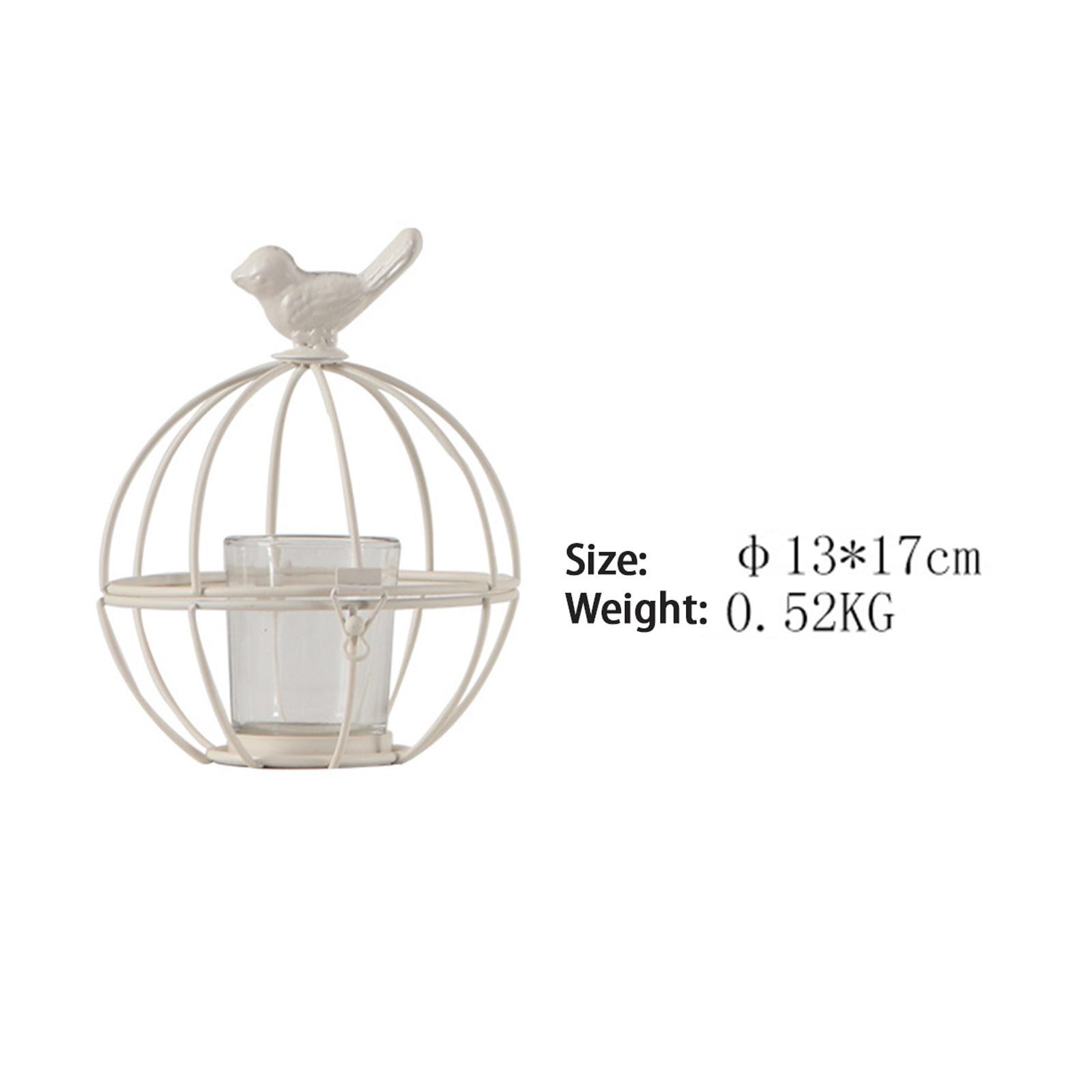 Candle Holder Bird Cage Vintage Style  Decor