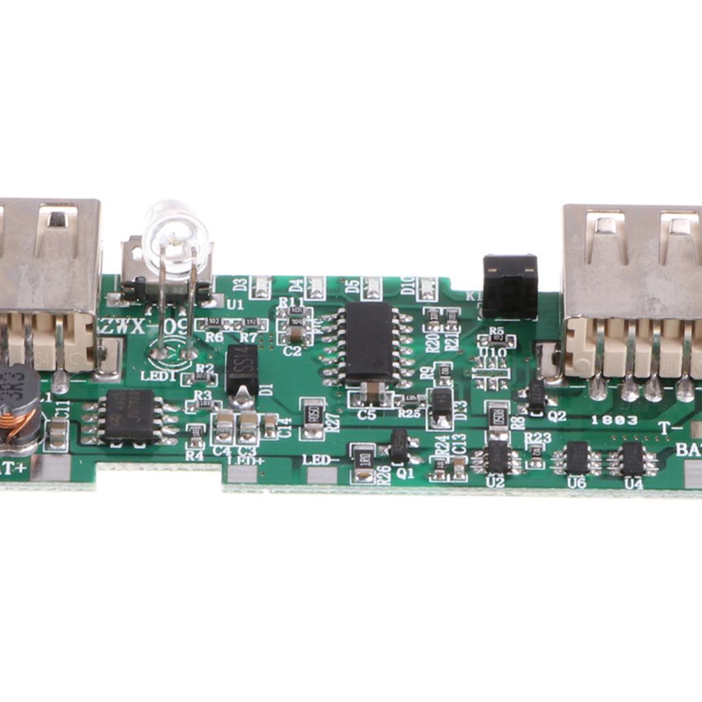Solar Light Double U with LED Light 2.1A Booster Board PCBA Circuit Board