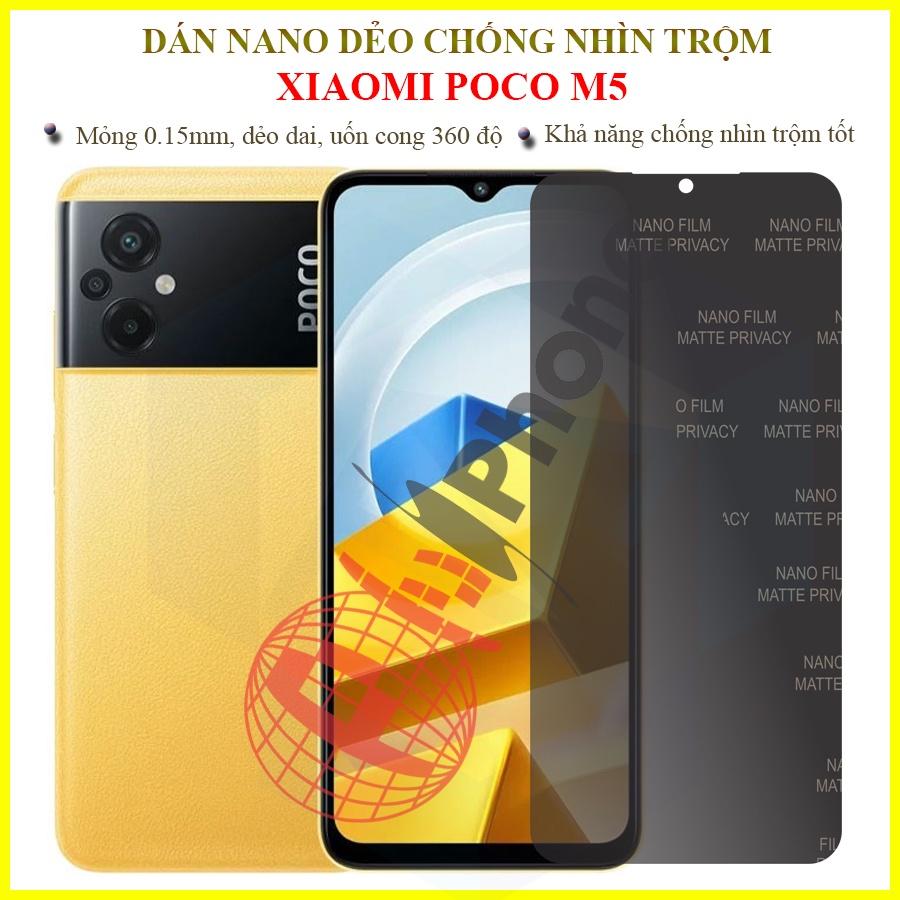 Dán chống nhìn trộm cho Xiaomi Poco M5 - Dán nano dẻo