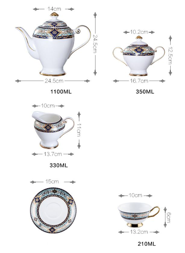 Tách trà sứ xương cao cấp Giang Tây - Tách trà phong cách châu Âu sang trọng GS32