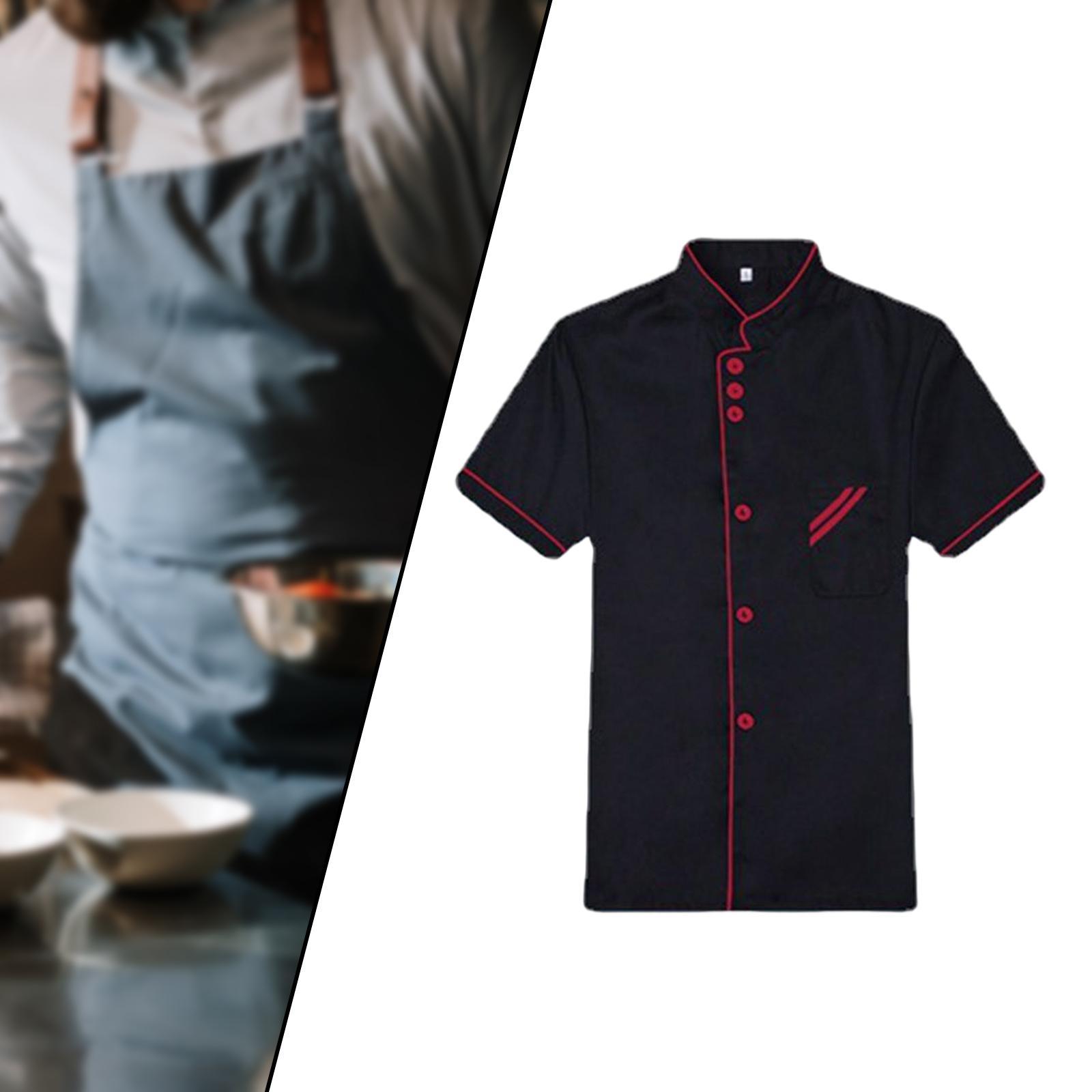 Chef Jacket Waiter Waitress Apparel Comfortable for