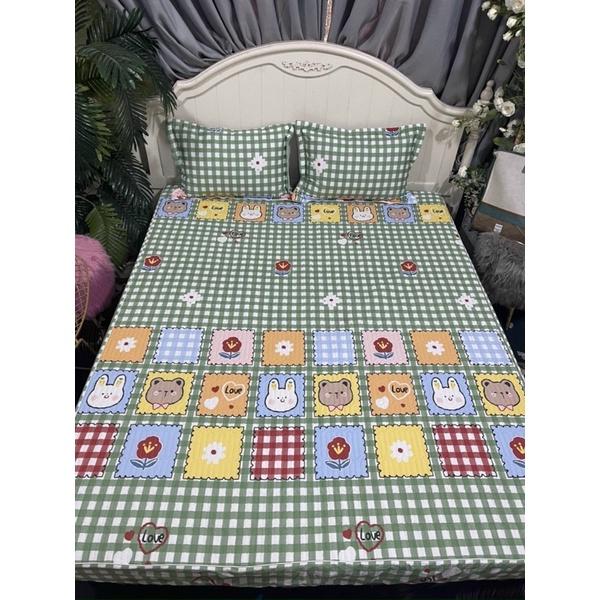 Bộ Ga Gối Cotton, Ga Chun Trần Bông Đủ Kích Thước Nệm Bọc Được Đệm 10p Ga Phân Phối Độc Quyền