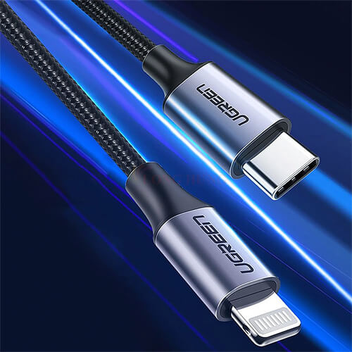 Cáp dành cho iP Ugreen M/M Cable Aluminum Shell Braided US304 - Hàng chính hãng