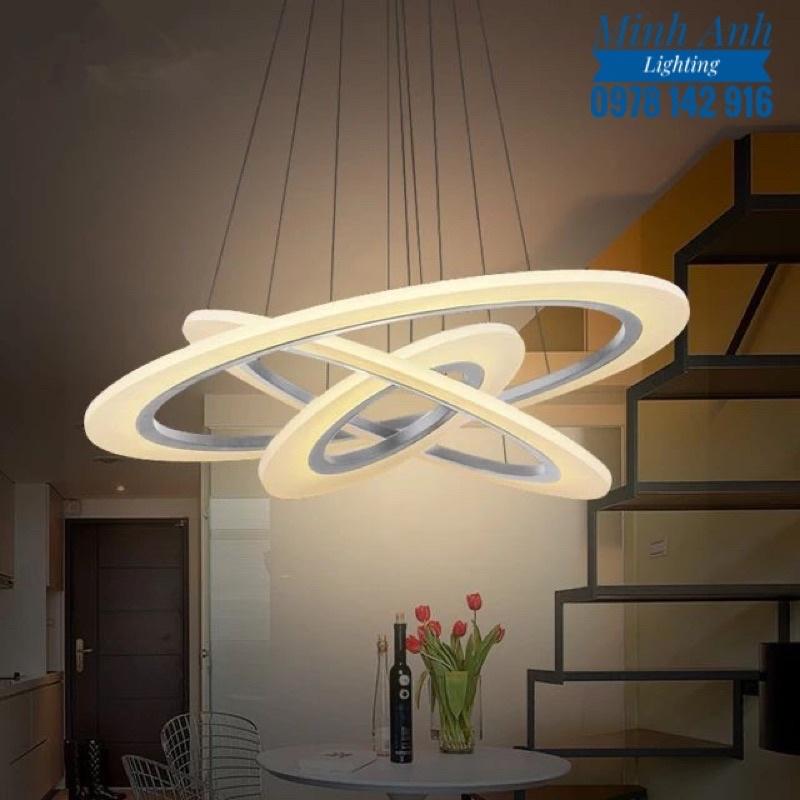Đèn Thả Trần TH853 Hiện Đại 3 Chế Độ Ánh Sáng - Đèn Thả Phòng Khách Phòng Ăn Phòng Ngủ Led 3 Vòng