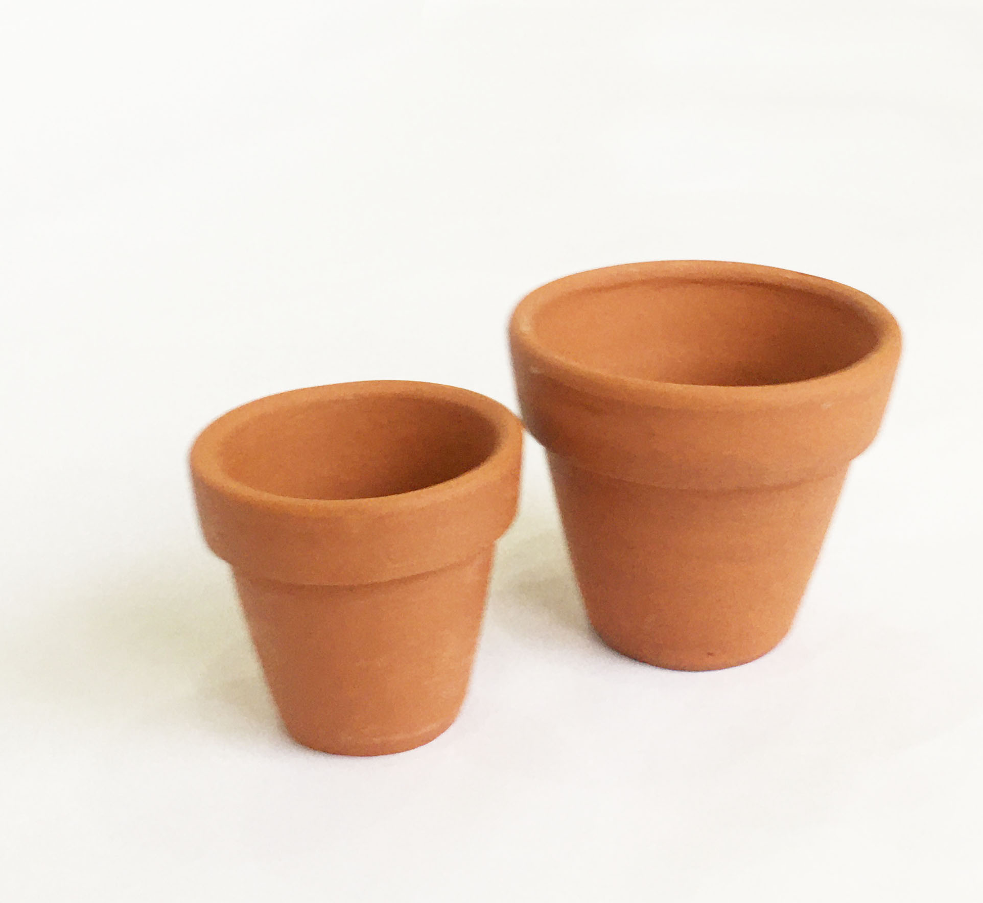 Combo 5 Chậu đất nung mini có lỗ xinh xắn, vintage làm chậu trồng sen đá, xương rồng, hoa handmade