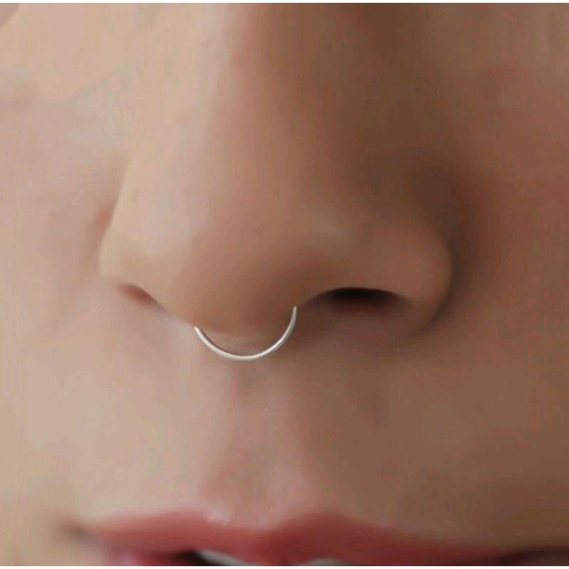 Khuyên vòng mũi đeo giả Septum - Khuyên kẹp không cần lỗ - 8mm - 69STORE