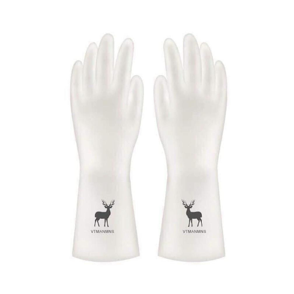 VB38 Găng tay cao su HÀNG LOẠI 1 Bao tay hươu chất liệu cao su bền chắc đàn hồi, êm, mềm, chống nứt nẻ tay