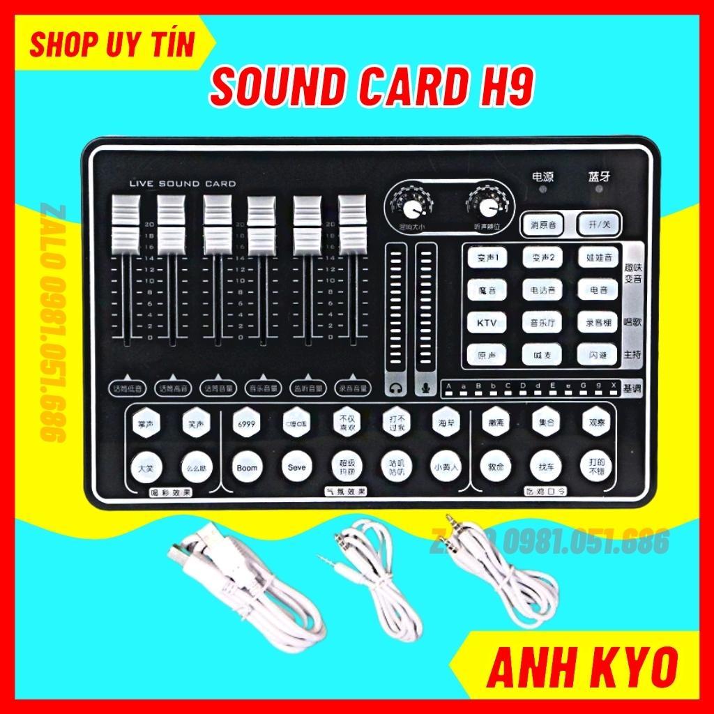 Trọn Bộ Mic Thu Âm SDRD-203 &amp; Sound Card H9 Blutooth Âm Thanh Chuẩn, Hỗ Trợ Lắp Đặt, Cam Kết Bảo Hành