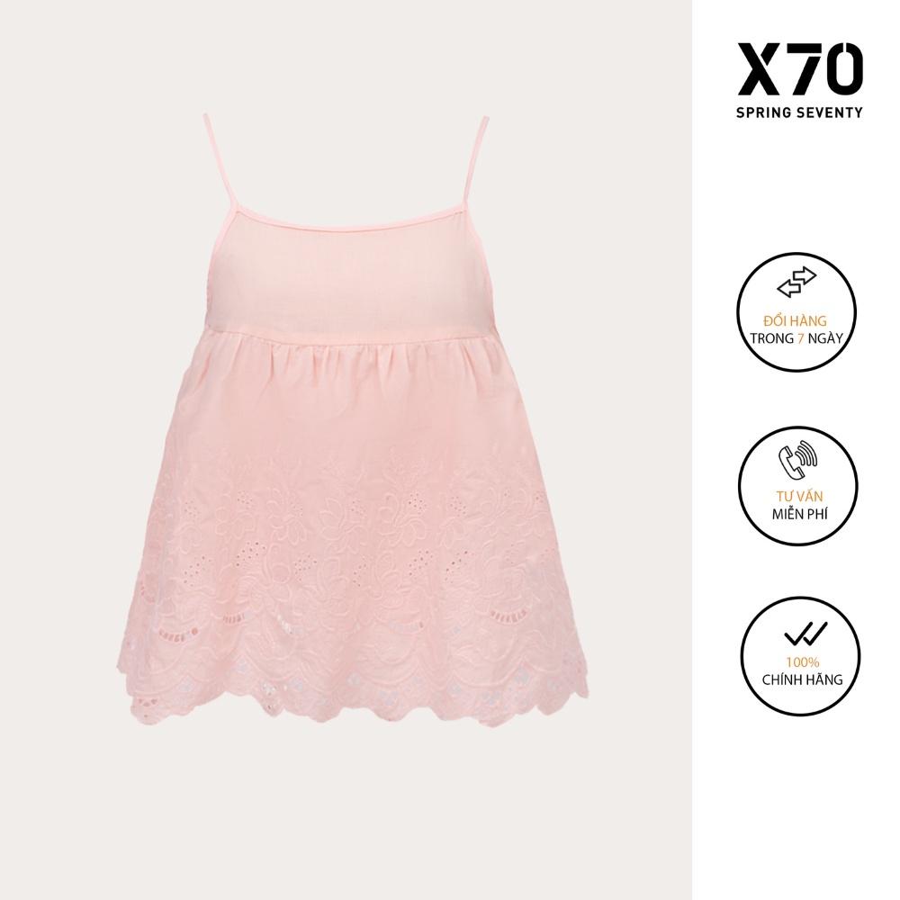 Áo Kiểu Nữ Trơn Thiết Kế Hai Dây Kiểu Dáng Xoè Thời Trang X70 - 00620012