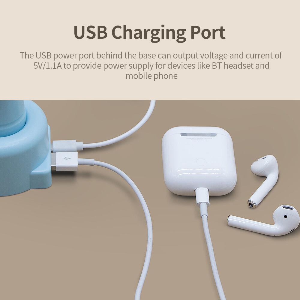 Quạt K62 Mini USB để bàn Sạc không dây 3 cấp độ cho điện thoại di động