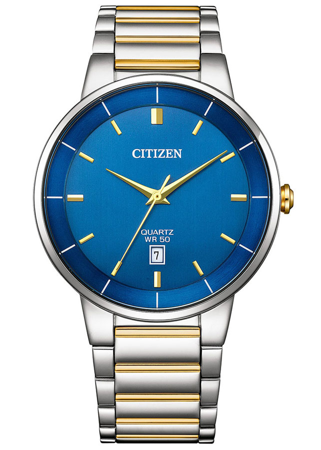 Đồng Hồ Nam Citizen Dây Thép Không Gỉ BI5124-50L - Mặt Xanh
