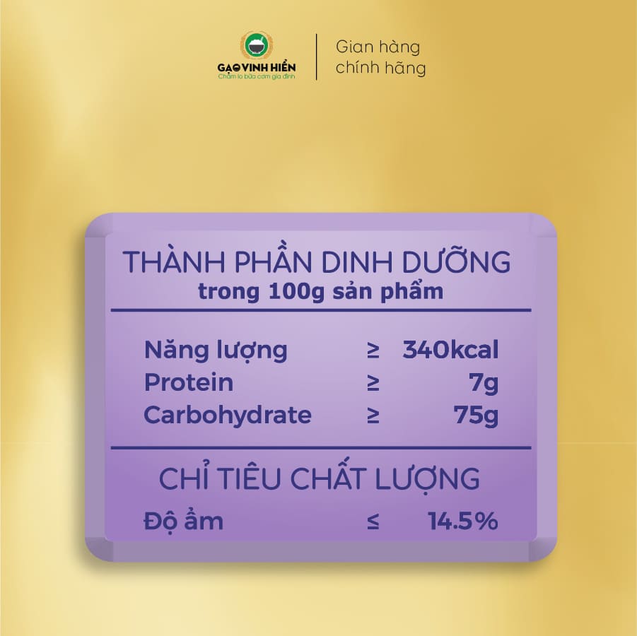 Gạo Lứt Tím đóng túi 1KG Vinh Hiển - Đạt chuẩn HACCP - Ngọt cơm, dinh dưỡng