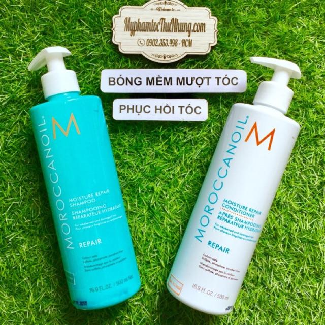 DẦU GỘI XẢ MOROCCANOIL PHỤC HỒI ĐỘ ẨM REPAIR 500ML*2