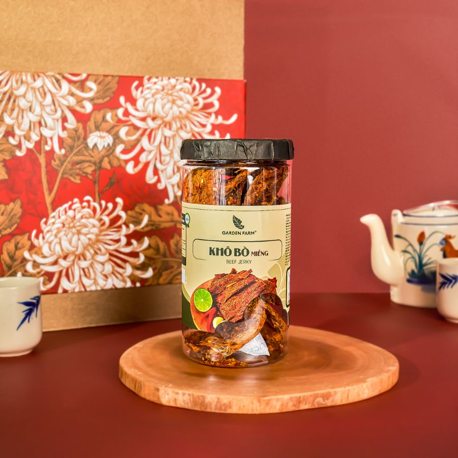 Khô bò miếng GARDEN FARM hũ 350g