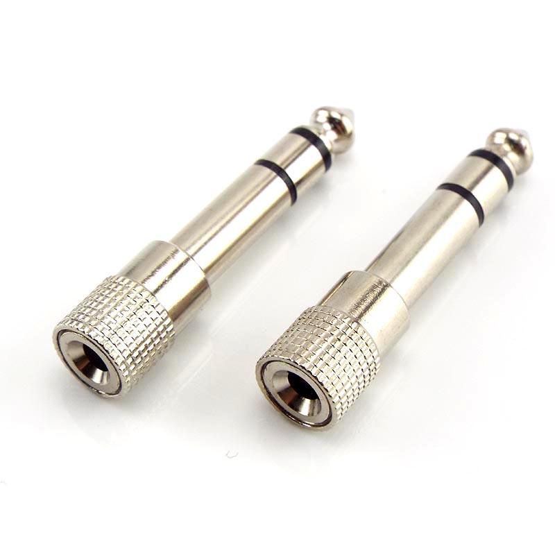 Set 5 Đầu Nối Chuyển Đổi Âm Thanh 6.3mm 1/4" Male Sang 3.5mm 1/8" Female