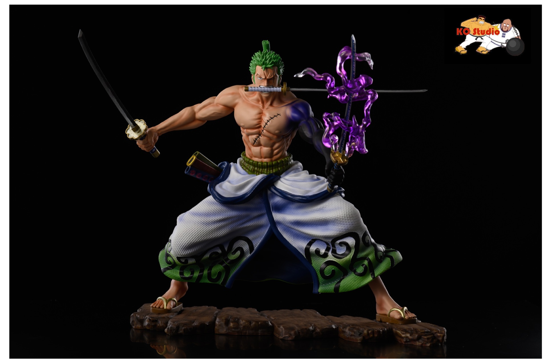 Mô hình GK Zoro Tam Kiếm Wano Quốc Cao Kiếm haki - Mô hình Figure One Piece