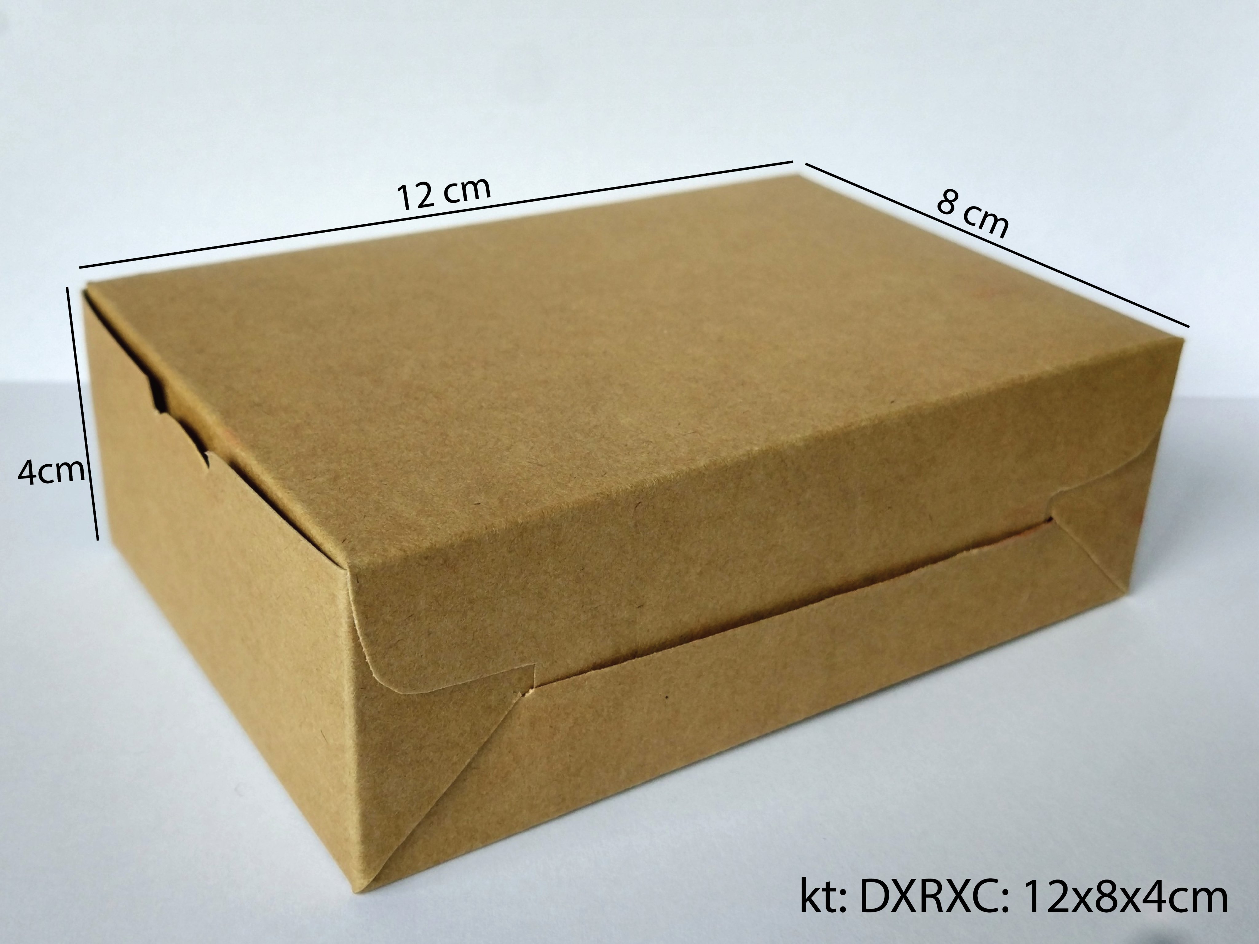 HỘP GIẤY KRAFT (COMBO 100 HỘP) KT 12X8X4 CM