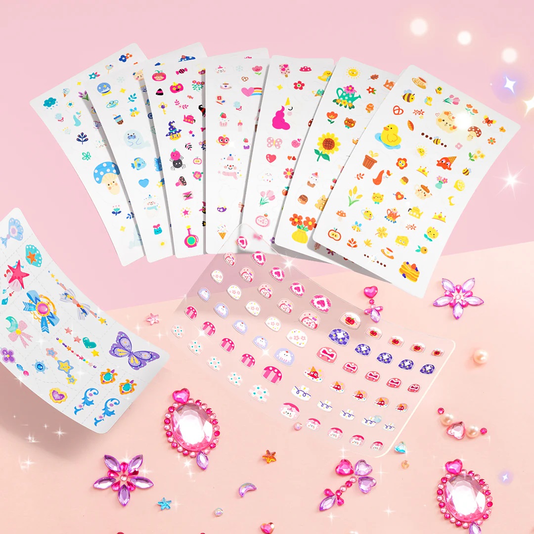 Đồ Chơi Sticker Hình Xăm, Dán Móng Tay Cho Bé Gái Mideer Garden Fairy Dress Up Sticker Pack 1000 miếng
