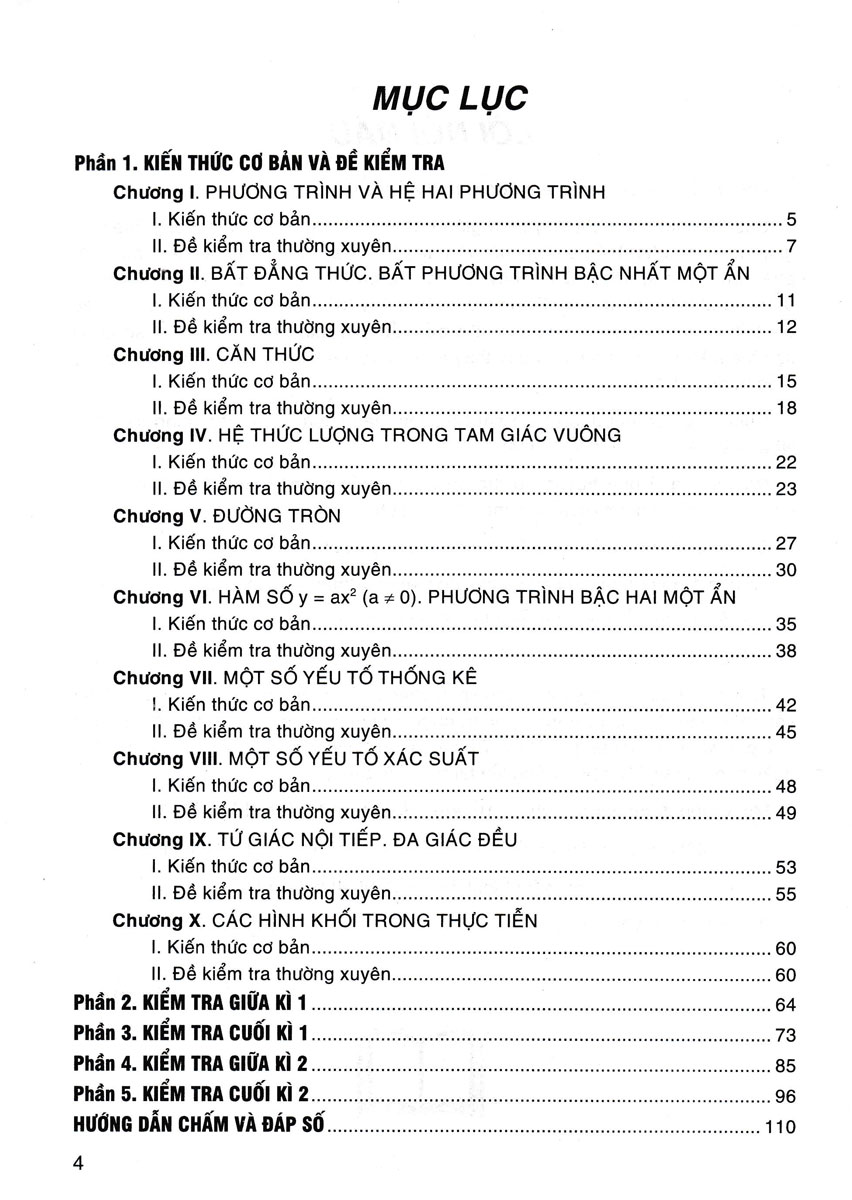 Bộ Đề Kiểm Tra Toán 9 (Bám Sát SGK Chân Trời Sáng Tạo) - HA