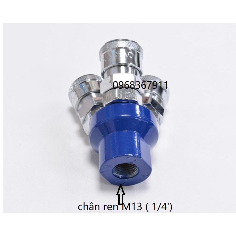 Chạc chia 3 khí nén bộ chia hơi khí nén 3 ngả