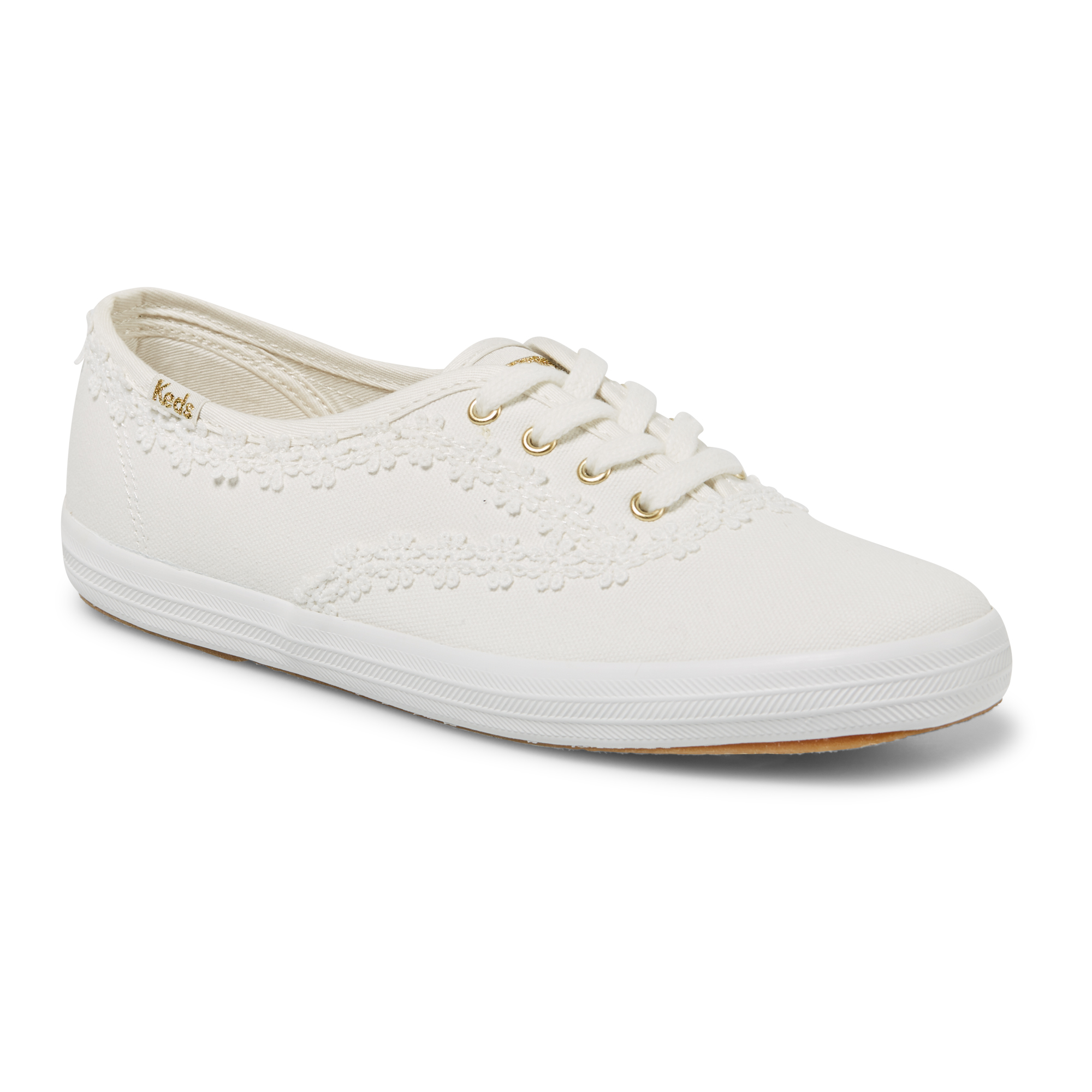 Giày Keds Nữ- Champion Crochet Trim White- KD066631