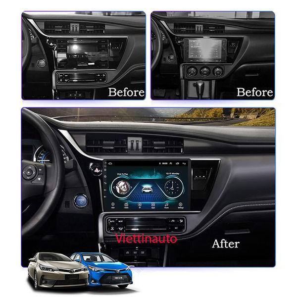 Màn hình Android 10 Inch Toyota Altis 2017-2019 có GPS dẫn đường, điều khiển ra lệnh bằng giọng nói