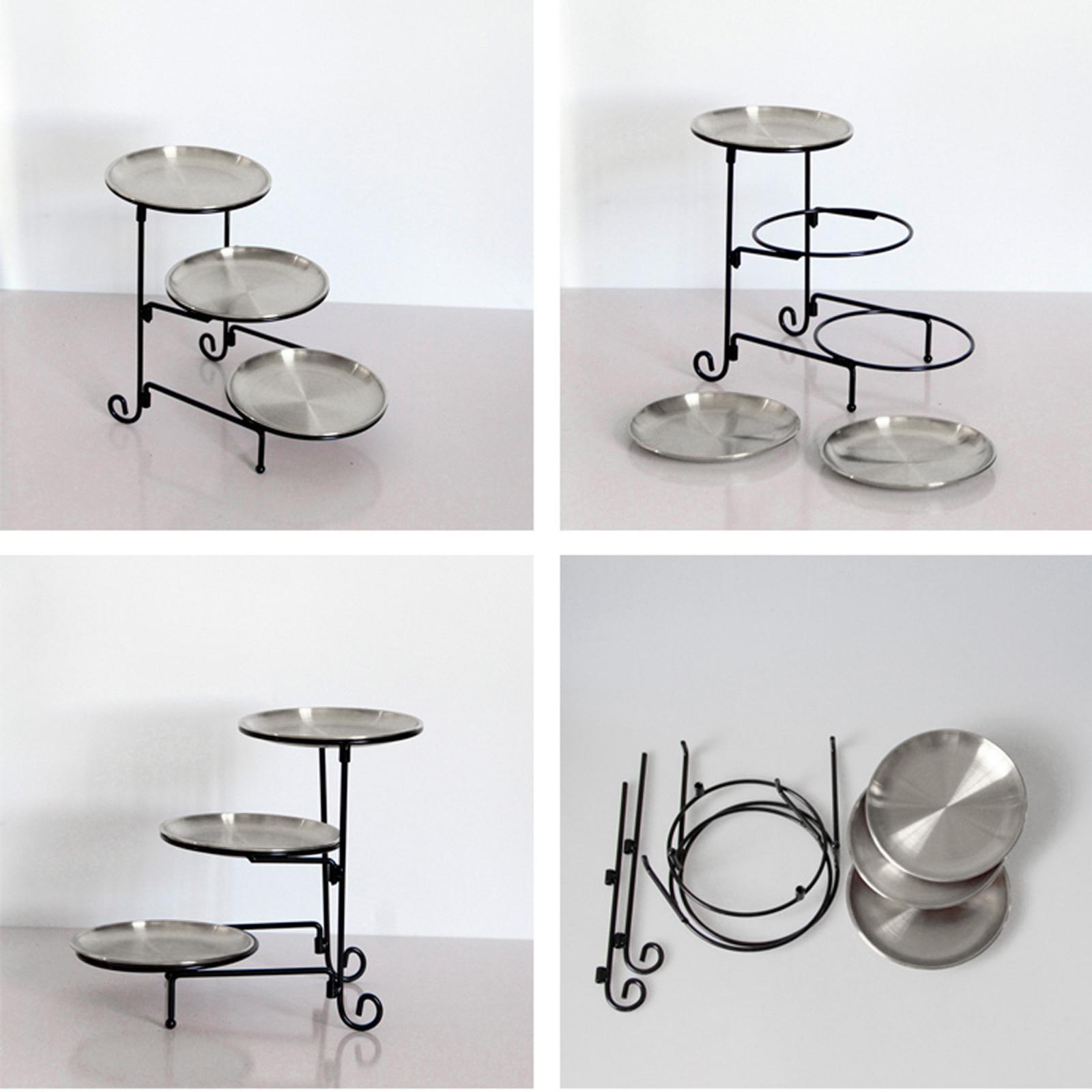 3 Tier Serving Tray   Cupcake Stand Snack Storage Tray for Wedding