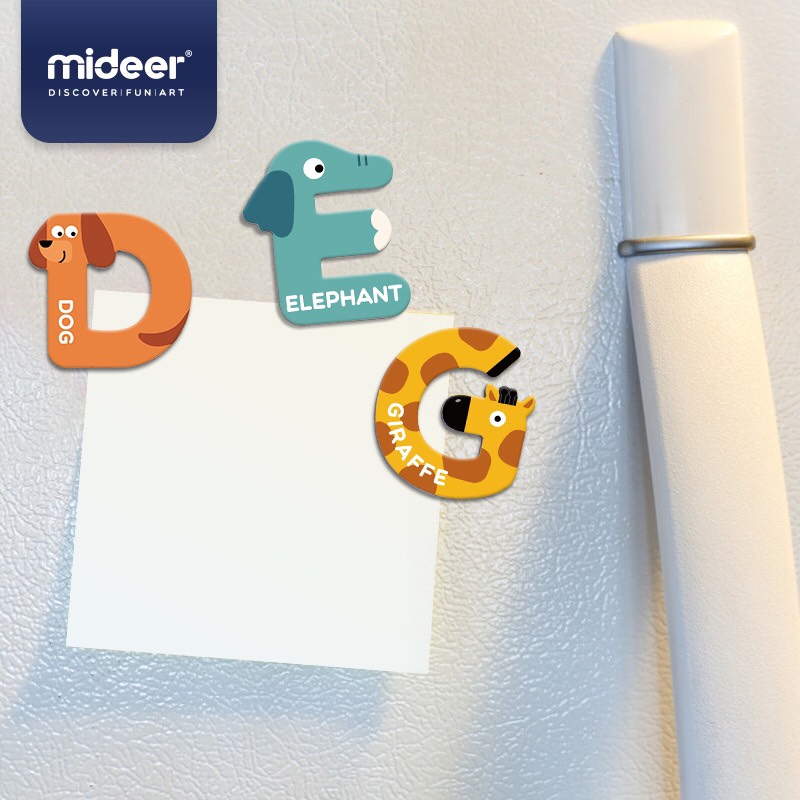 Mideer Magnet Letters - Bộ chữ cái tiếng Anh hình động vật có nam châm cho bé học chữ từ 2 tuổi trở lên