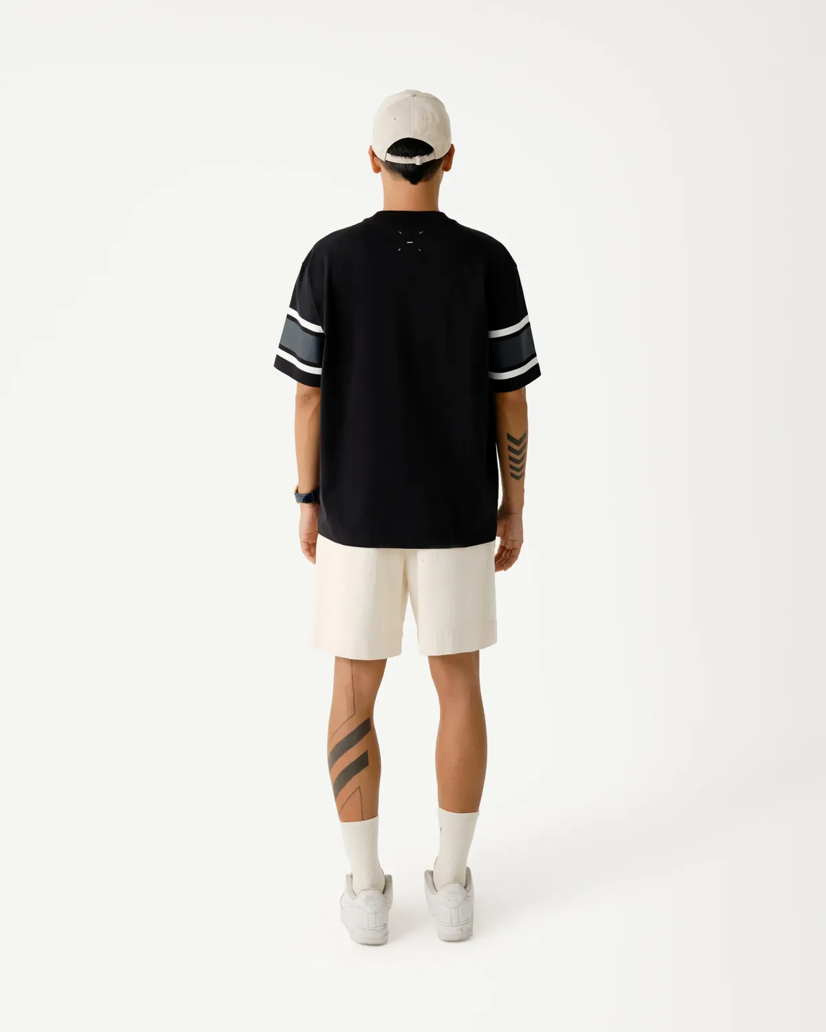 Áo thun tay ngắn nam S.Café sọc tay Form Loose - RT 10S25TSS007 | ROUTINE CÀ MAU