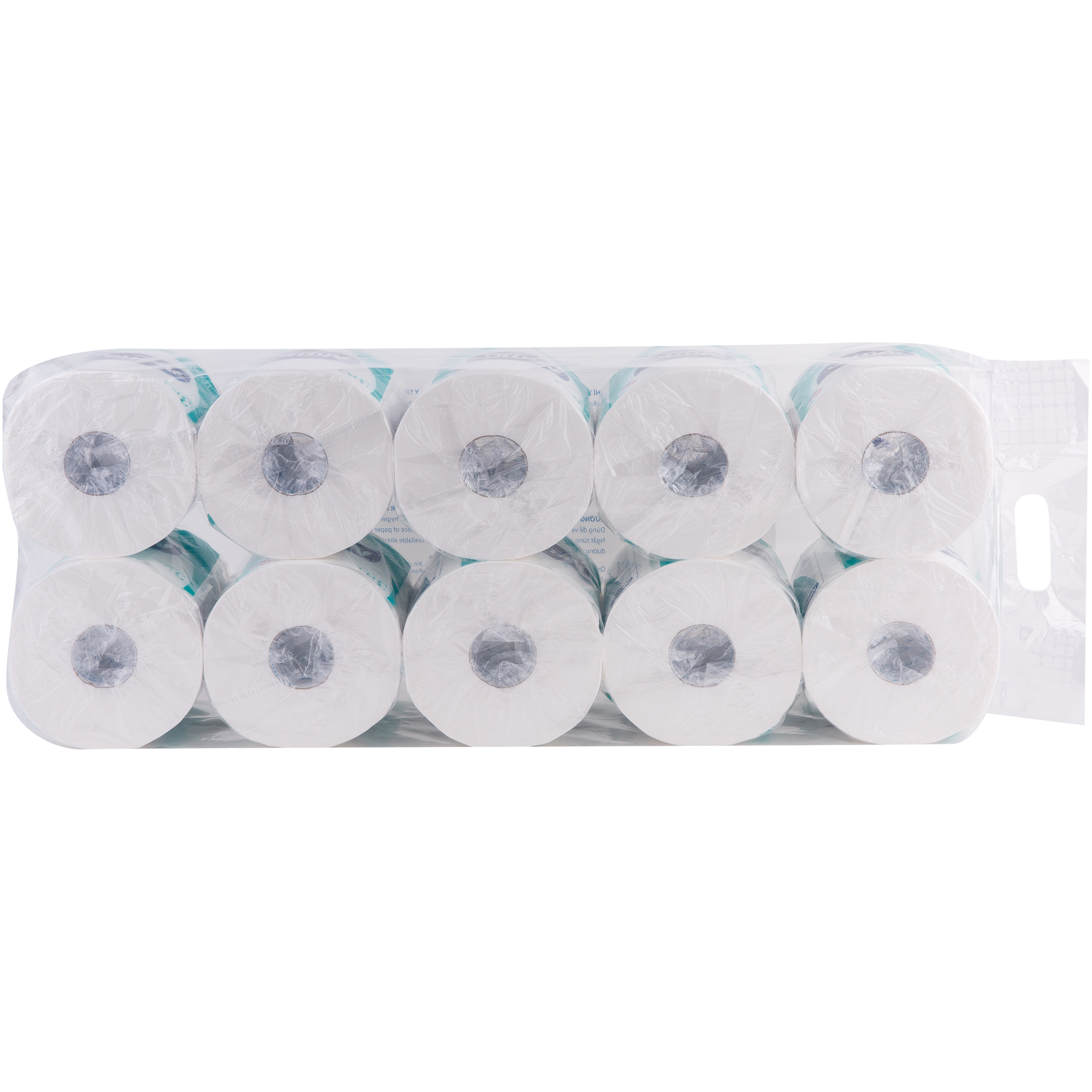 Giấy vệ sinh Luxury không lõi 10 cuộn, thương hiệu Nano, tiết kiệm chi phí cho gia đình-Nano Tissue